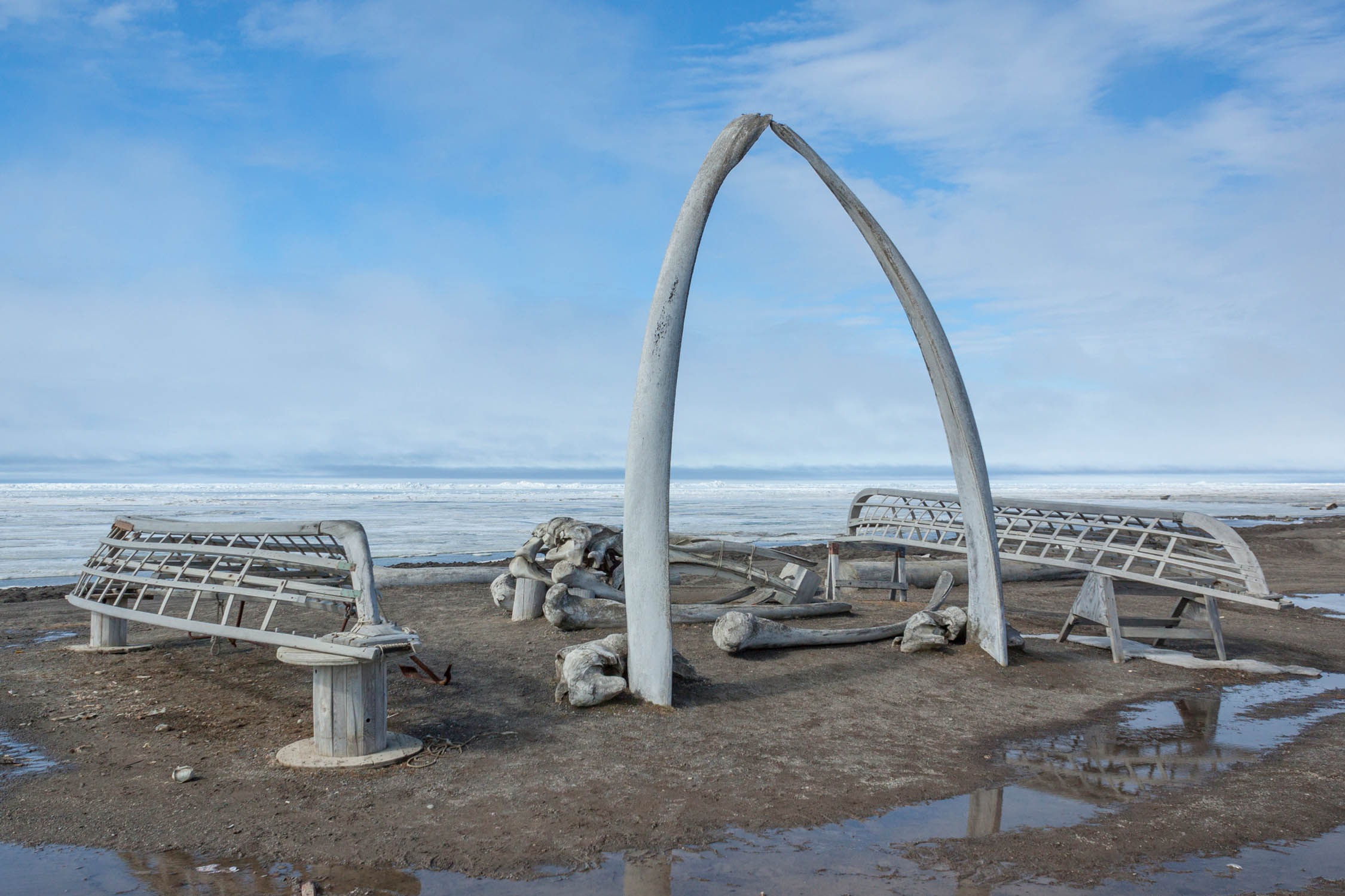 Whale Bone Arch in Barrow, Alaska